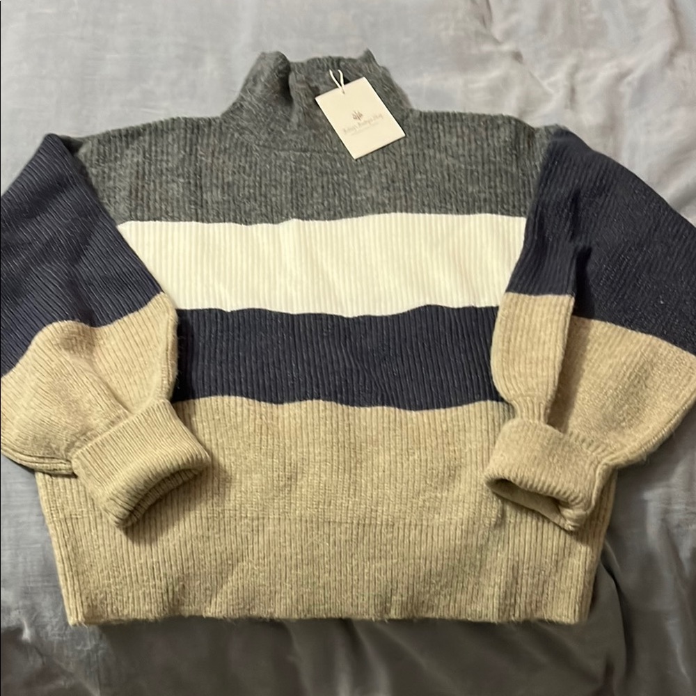 Striped Knit Sweater